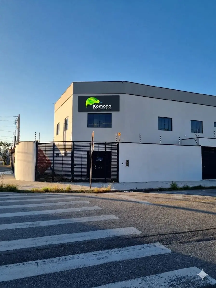 Fachada da Komodo Clínica Veterinária em Taubaté